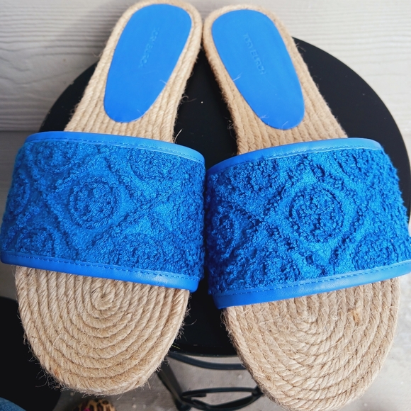 Tori Burch Blue night espadrille slides - Picture 3 of 7